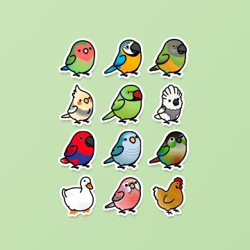 Chubby Bird Stickers