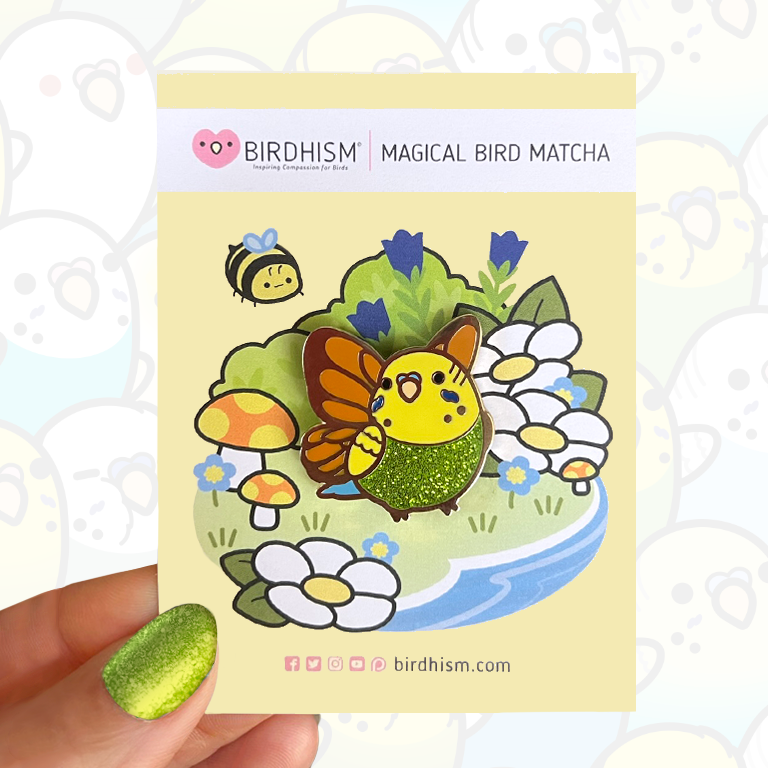 Magical Bird Mochi, Fairy Budgie Stickers – birdhism